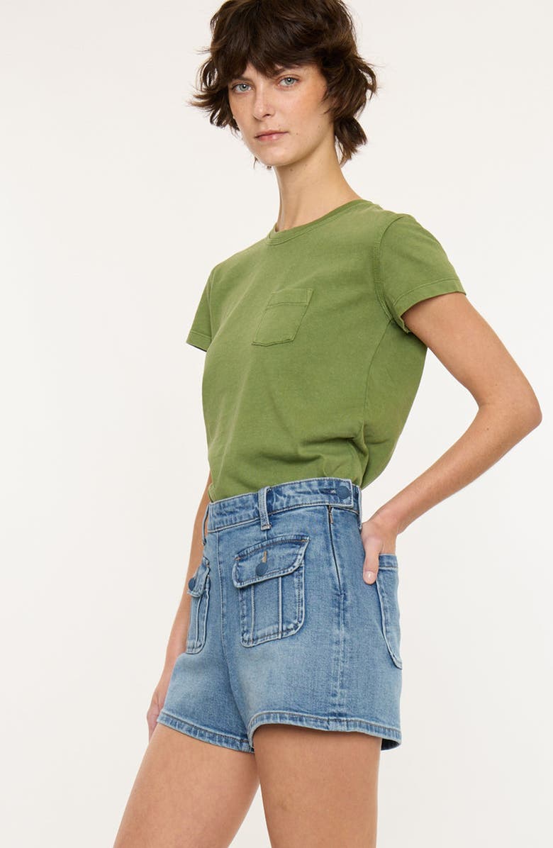 KanCan Sharon High Rise Shorts, Alternate, color, Medium Wash