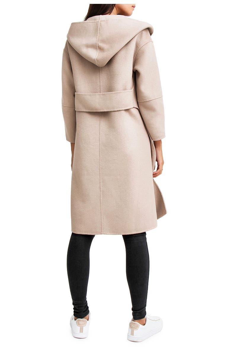Belle & Bloom Walk This Way Wool Blend Oversized Coat, Alternate, color, Sand