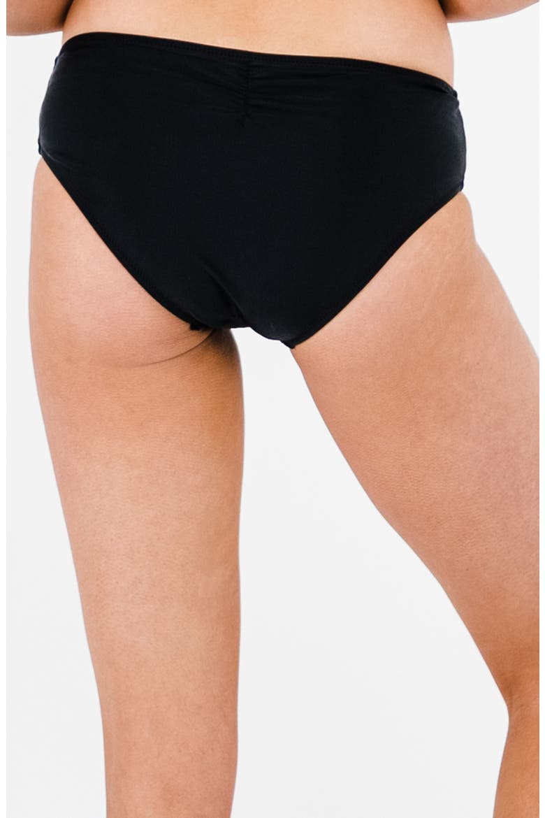 Full Coverage Bikini Bottom, Alternate, color, Black