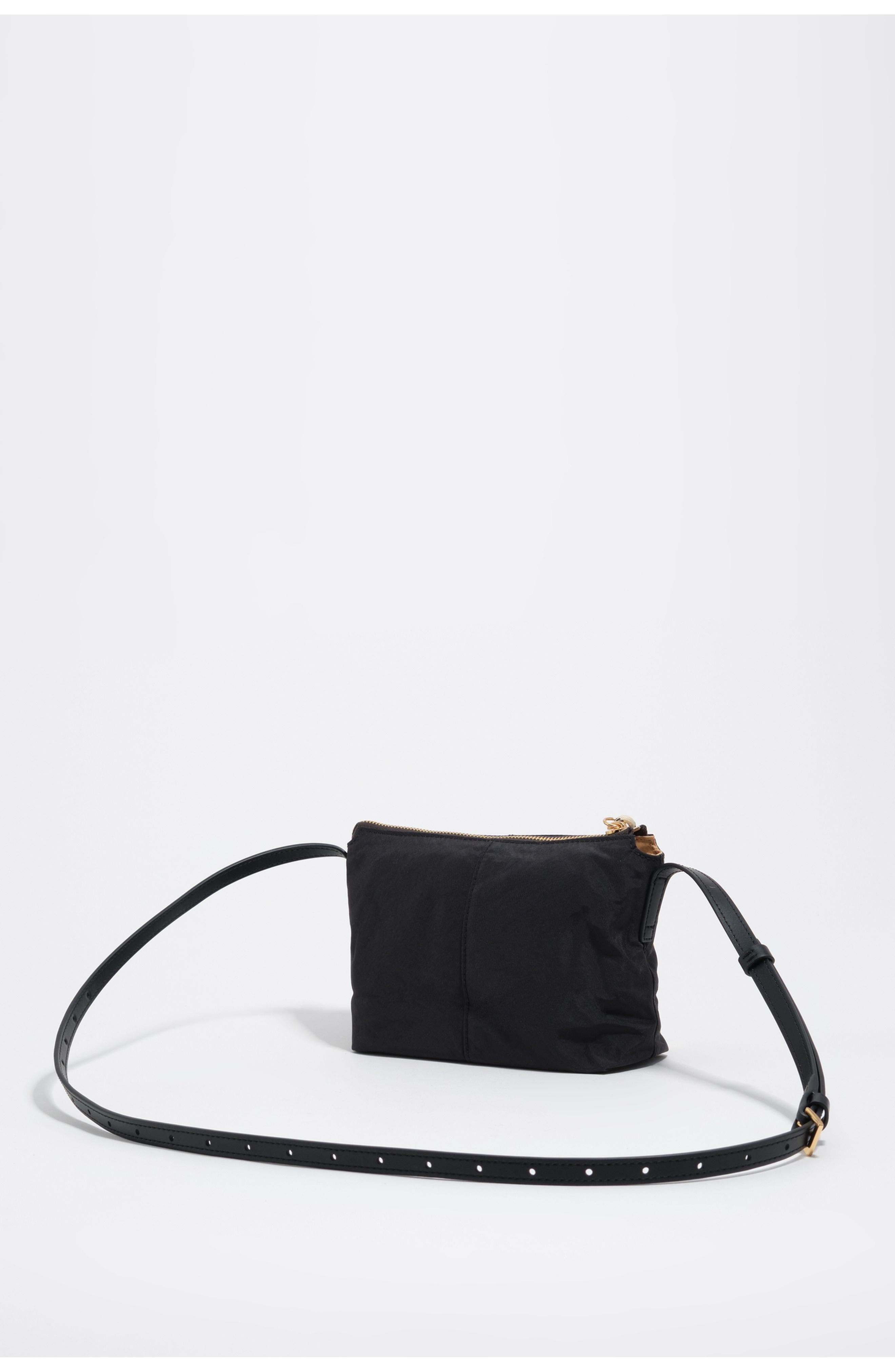 Bimba y Lola Nylon Mini Crossbody Bag, Alternate, color, Graphite