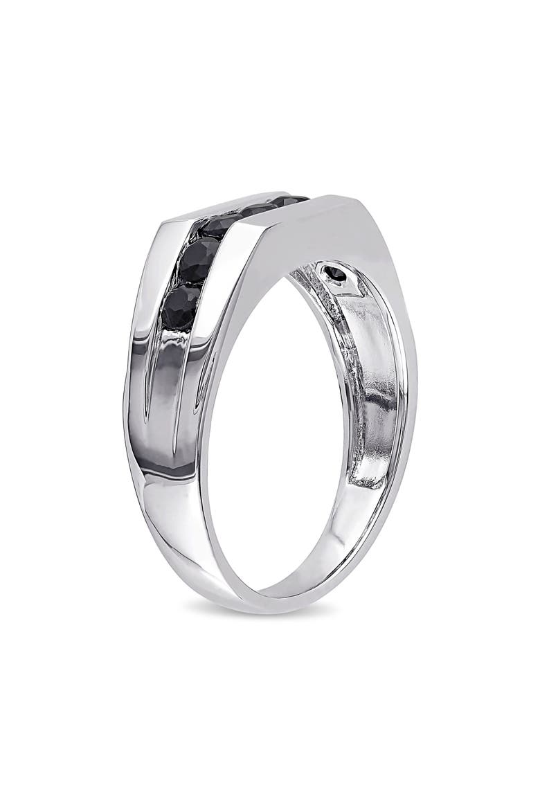 Sterling Silver Black Sapphire Ring, Main, color, BLACK