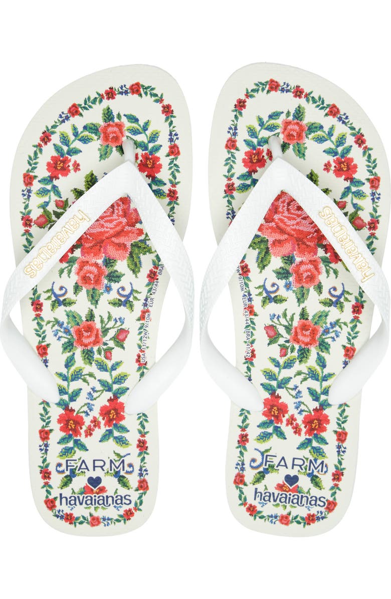 Havaianas x FARM Rio Floral Tapestry Flip Flop, Main, color,