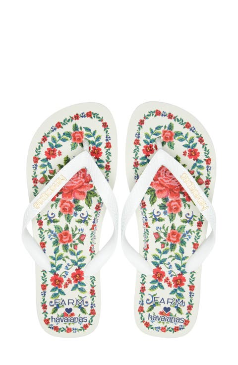 x FARM Rio Floral Tapestry Flip Flop (Women)