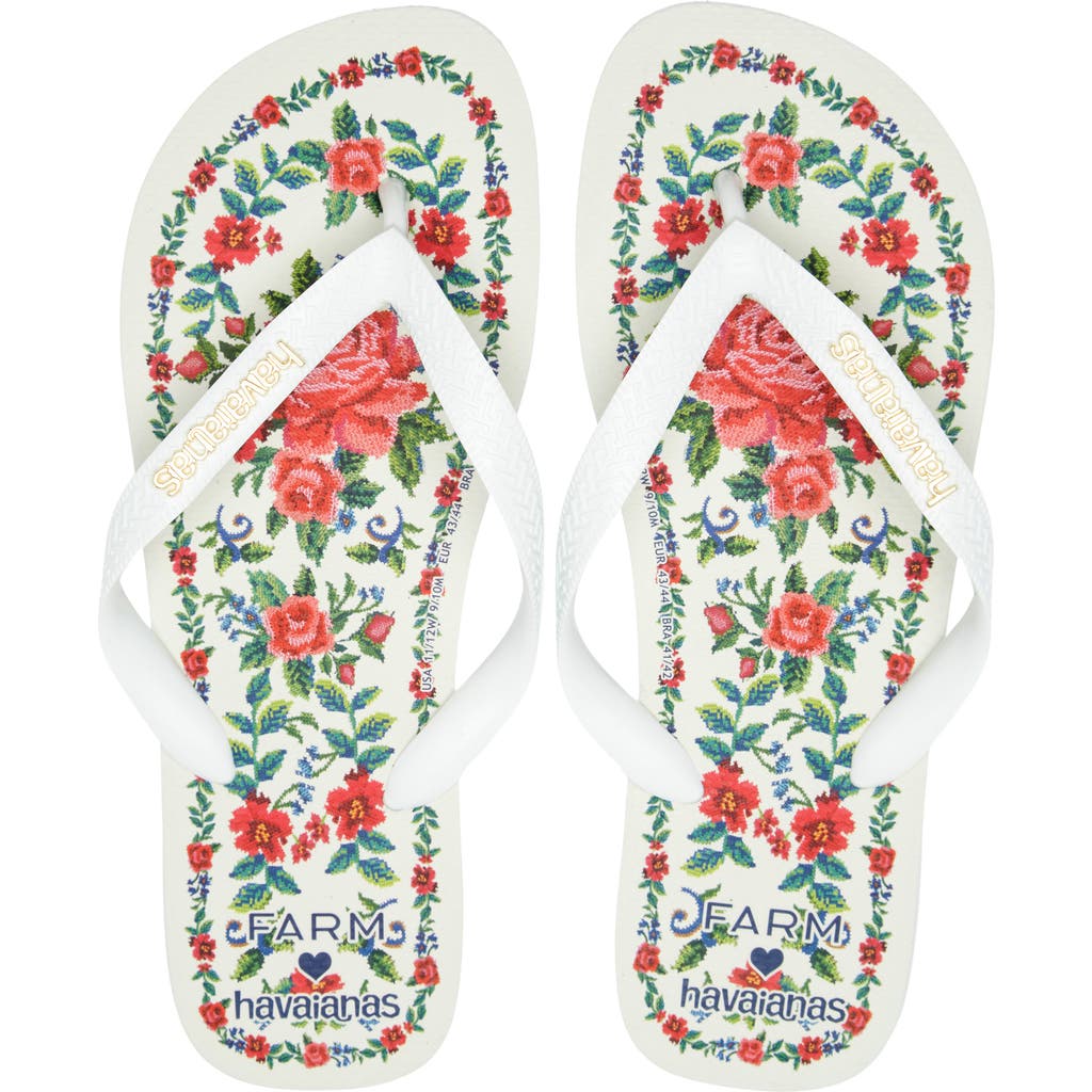 HAVAIANAS HAVAIANAS X FARM RIO FLORAL TAPESTRY FLIP FLOP