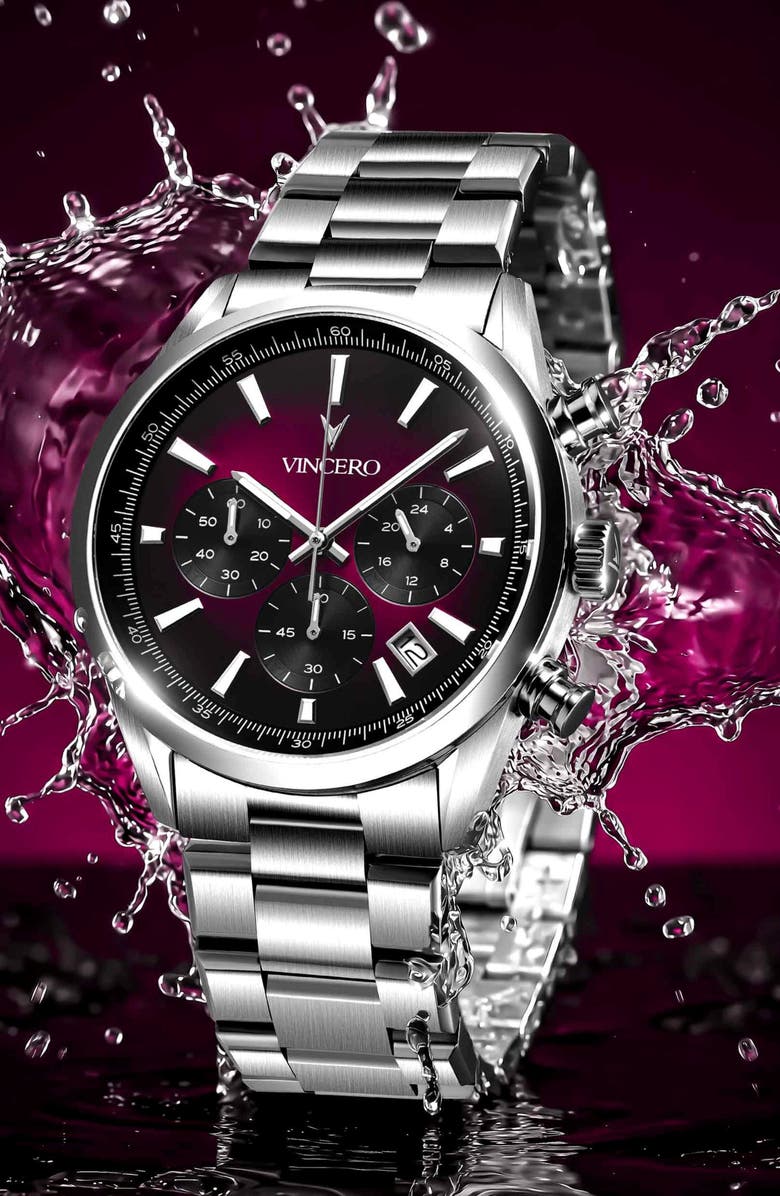 Vincero Icon Quasar Edition Chronograph Bracelet Watch, 43mm, Alternate, color, Quasar