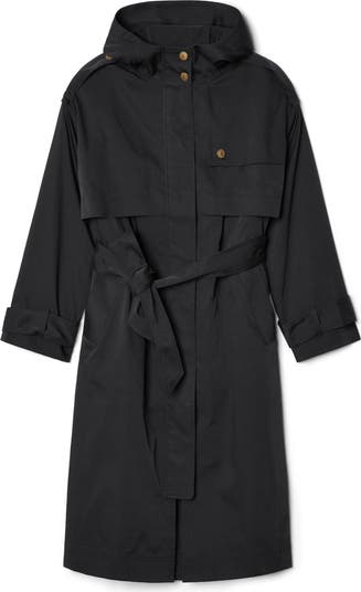 Cawley - British Dry Oilskin Kit Trench in Moss | Oroboro