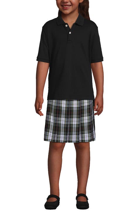 School Uniform Kids Short Sleeve Interlock Polo Shirt