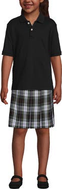 Lands' End School Uniform Kids Short Sleeve Interlock Polo Shirt