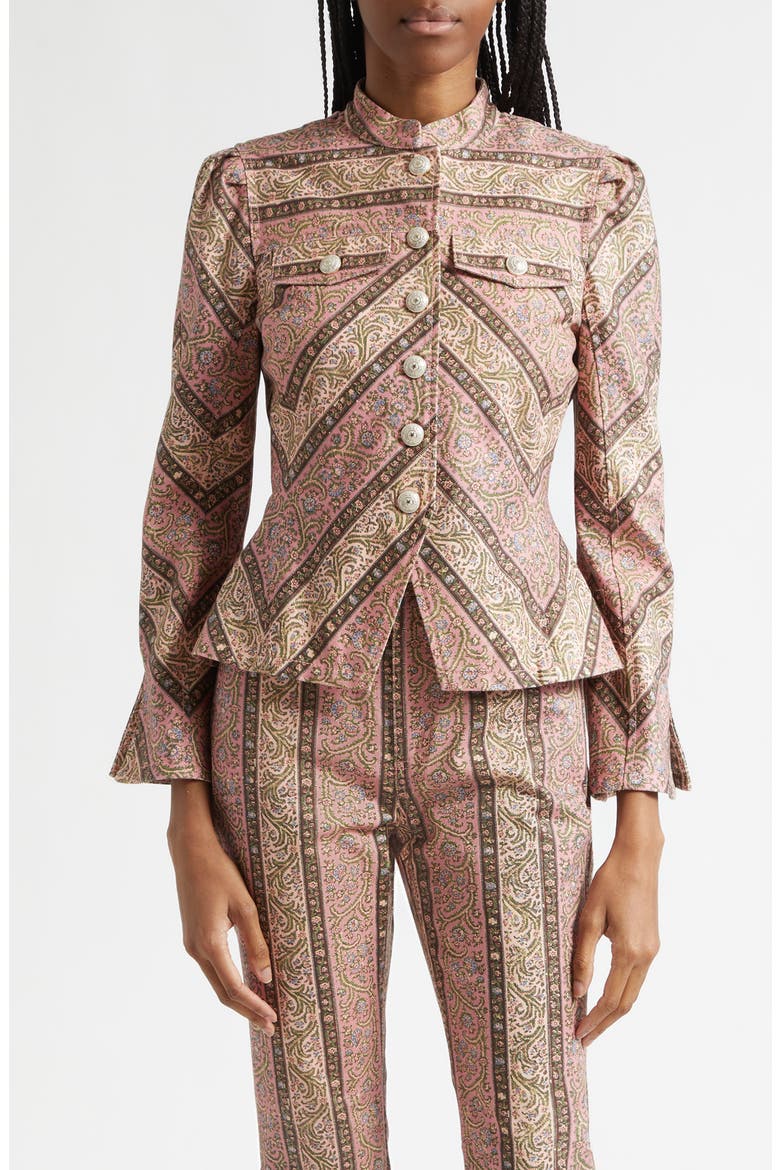 Pepper Paisley Bootcut Jeans, Alternate, color, AMOUR PINK MULTI