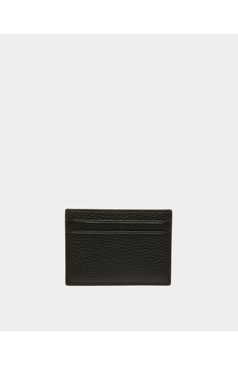 Bally Ribbon Card Holder In Leather, Alternate, color, Black