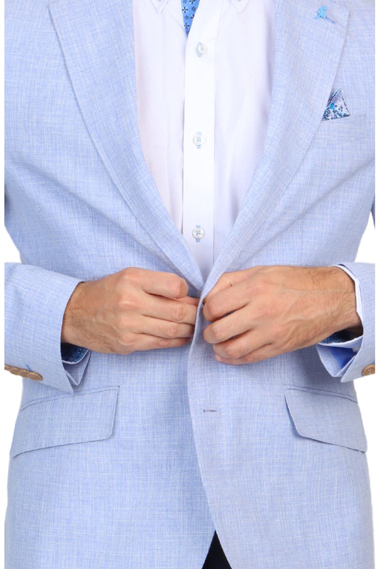 Broken Check Sport Coat, Alternate, color, BLUE