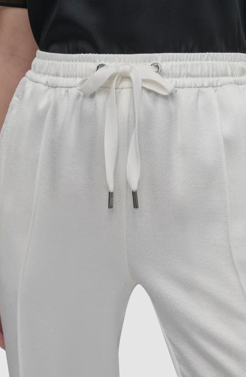 Dkny Side Stripe Track Pants In Ivory