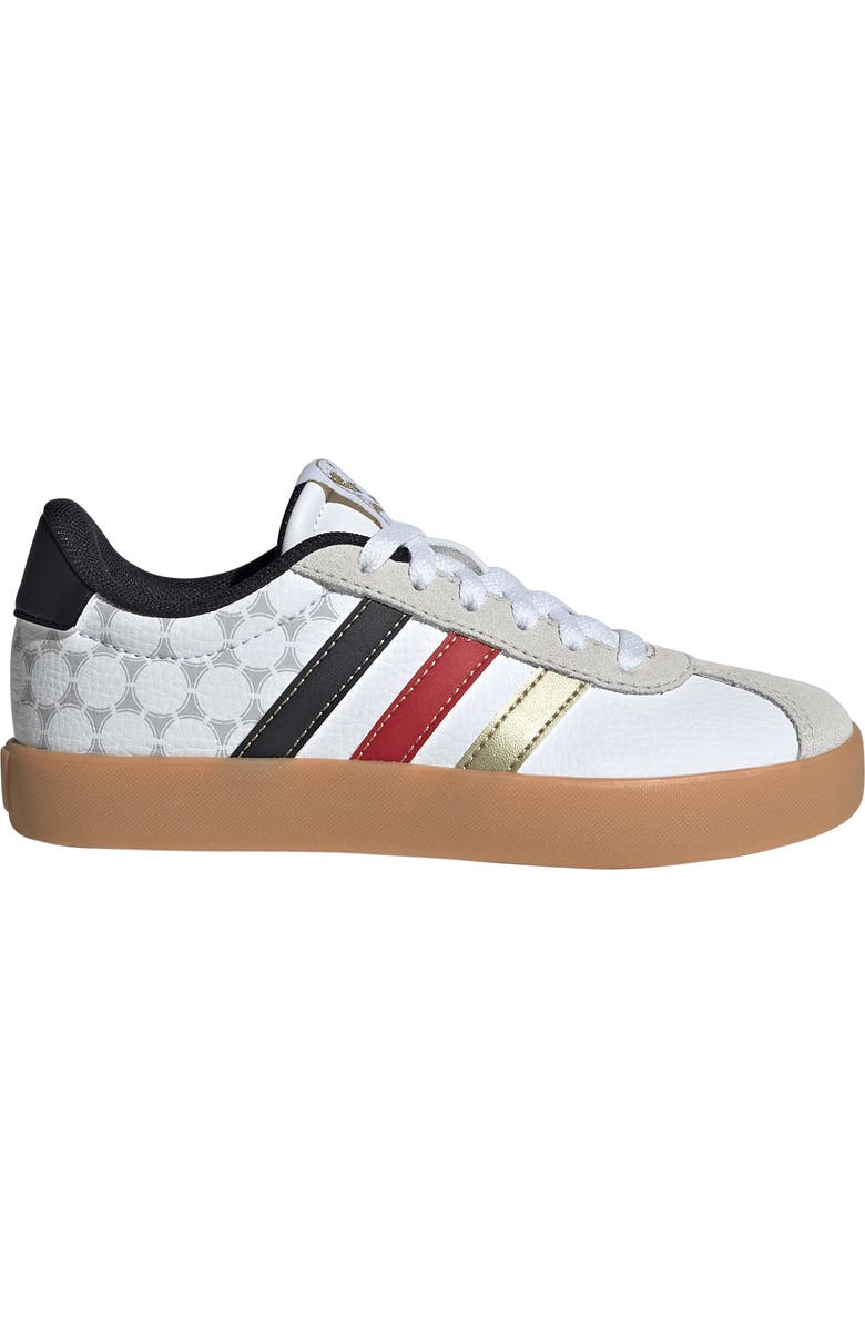 adidas Kids' VL Court 3.0 Sneaker, Alternate, color, White/ Core Black/ Gold