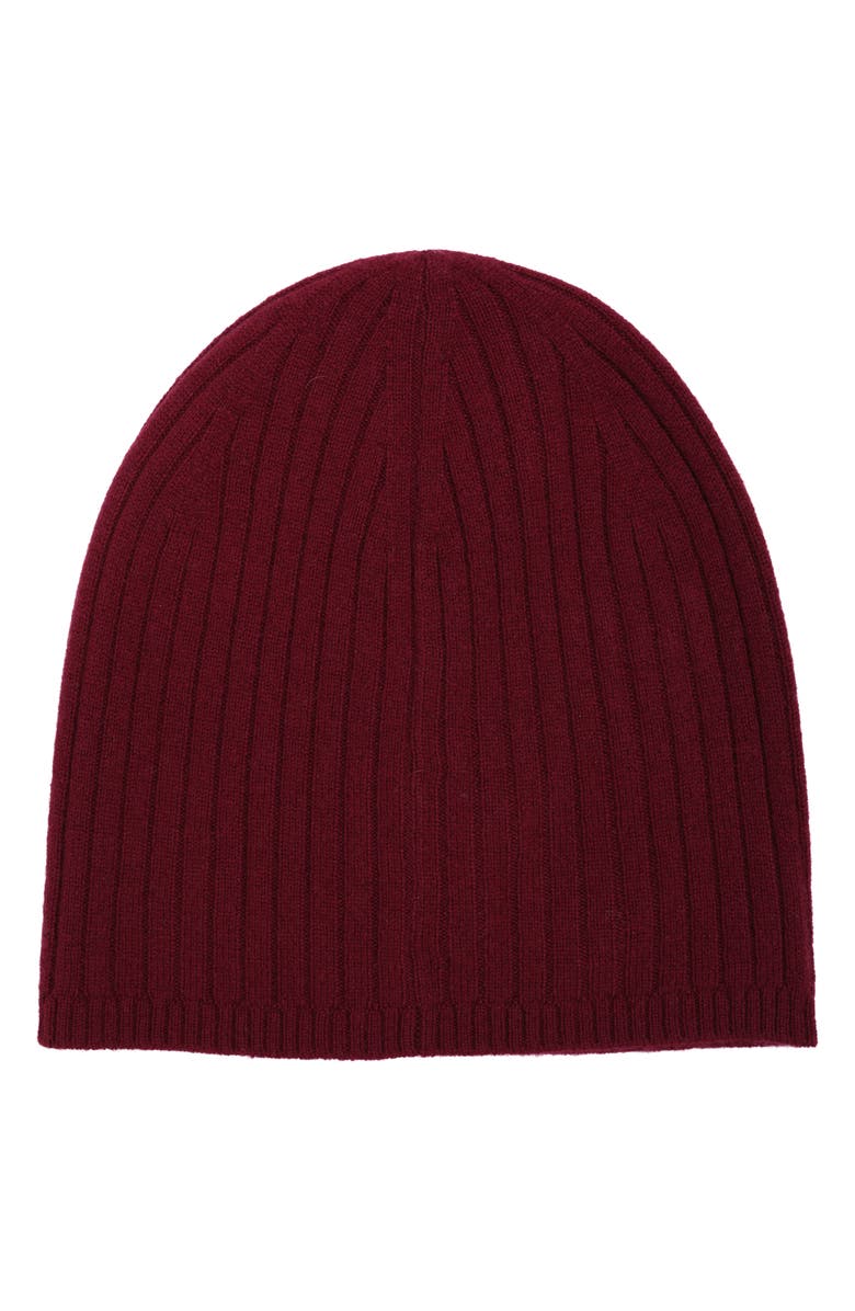 Lauren Ralph Lauren Signature Cashmere Beanie, Alternate, color, Dark Garnet
