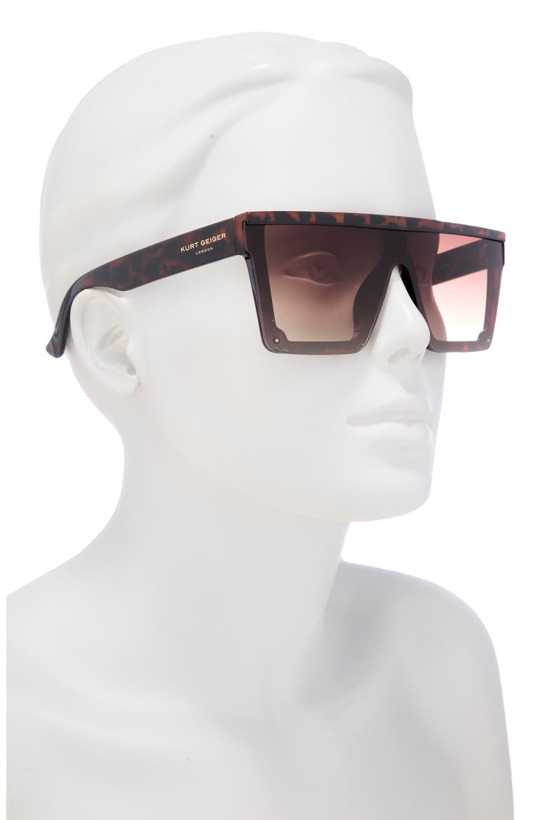 99mm Flat Top Sunglasses, Alternate, color, CLASSIC HAVANA