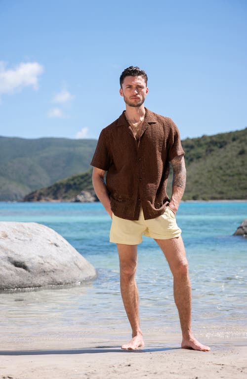 Auto-reply™ Alex Raschel Square Knit Camp Shirt