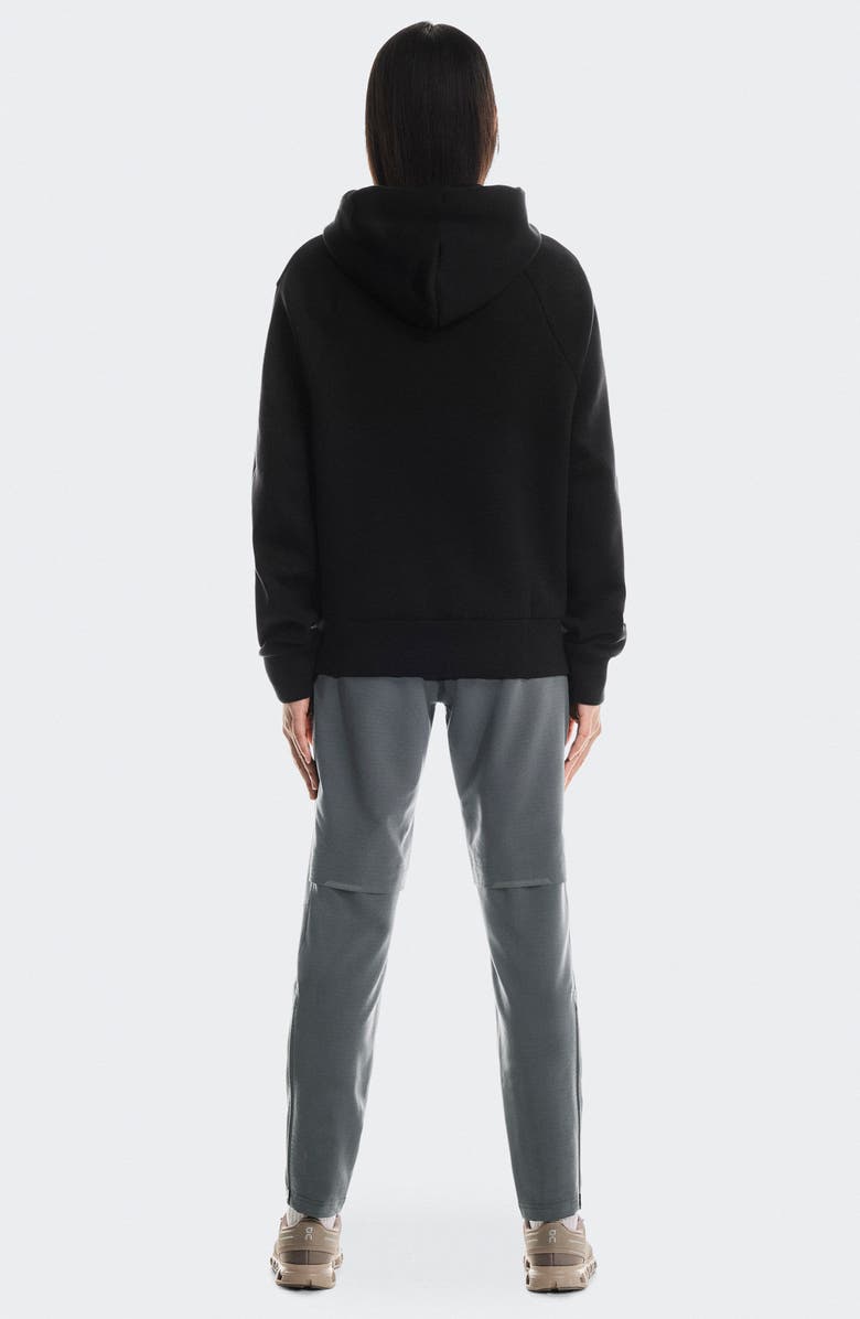 On Focus Tech Zip Hoodie, Alternate, color, Black