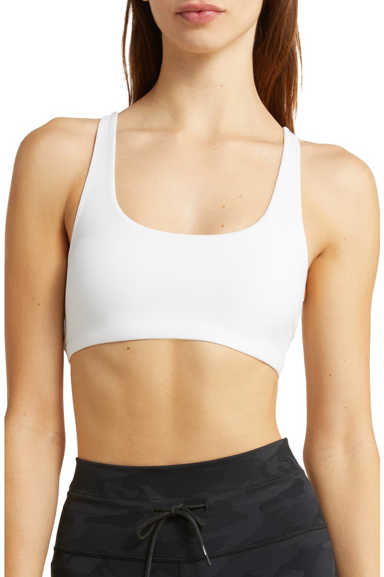 Yosemite Sports Bra, Main, color, WHITE