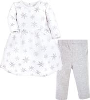 Hudson Baby Quilted Cotton Dress And Leggings (toddler & Little Kid)