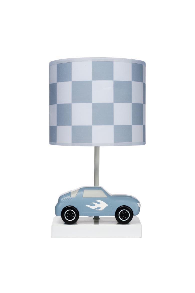 Little Racer Hand Painted Car/Transportation Lamp w/ Shade and Bulb, Main, color, Blue