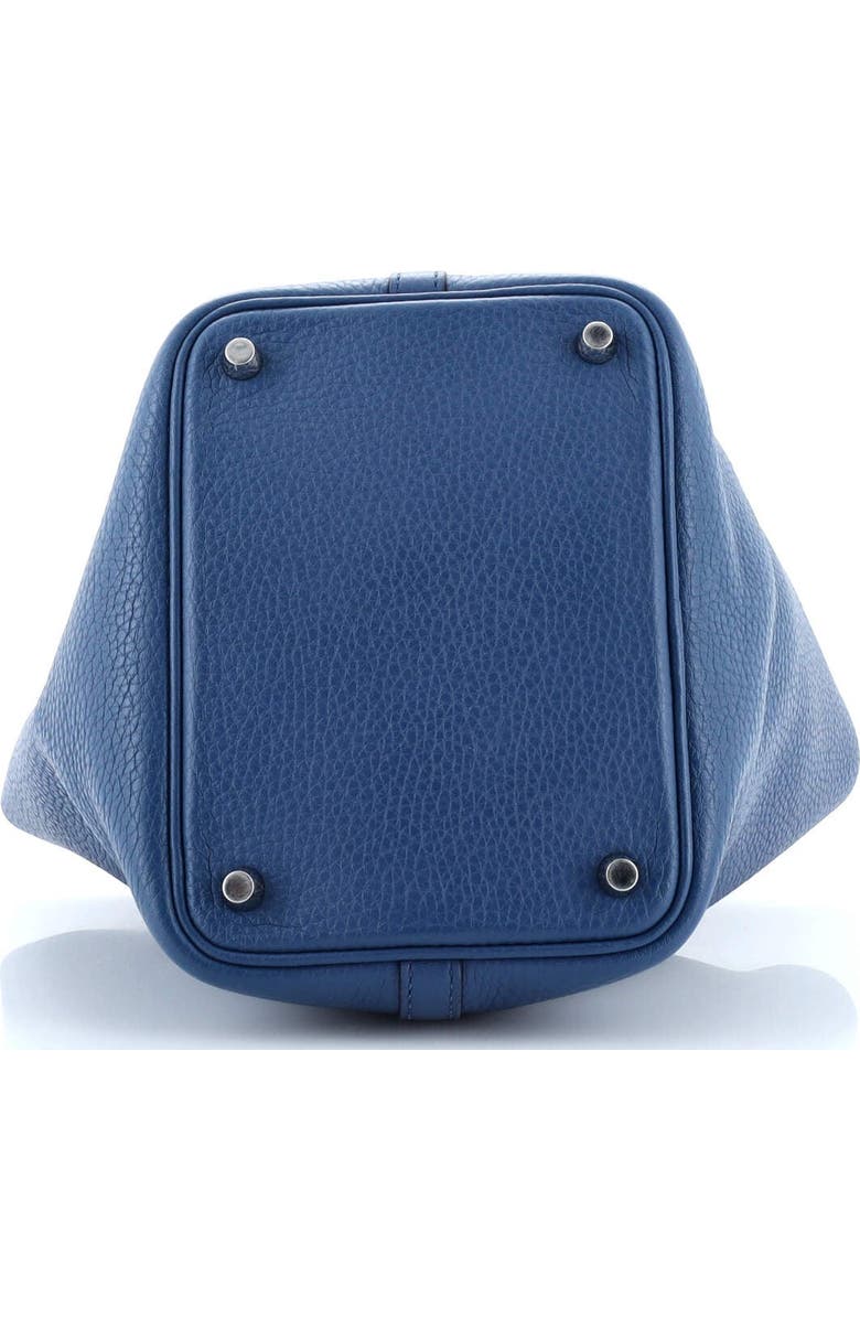 Pre-Owned Hermes Picotin Lock Bag Clemence PM, Alternate, color, Bleu Agate