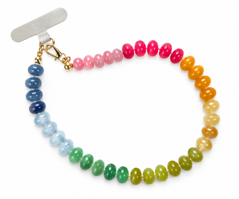 Colorful Beaded Stone Phone Chain