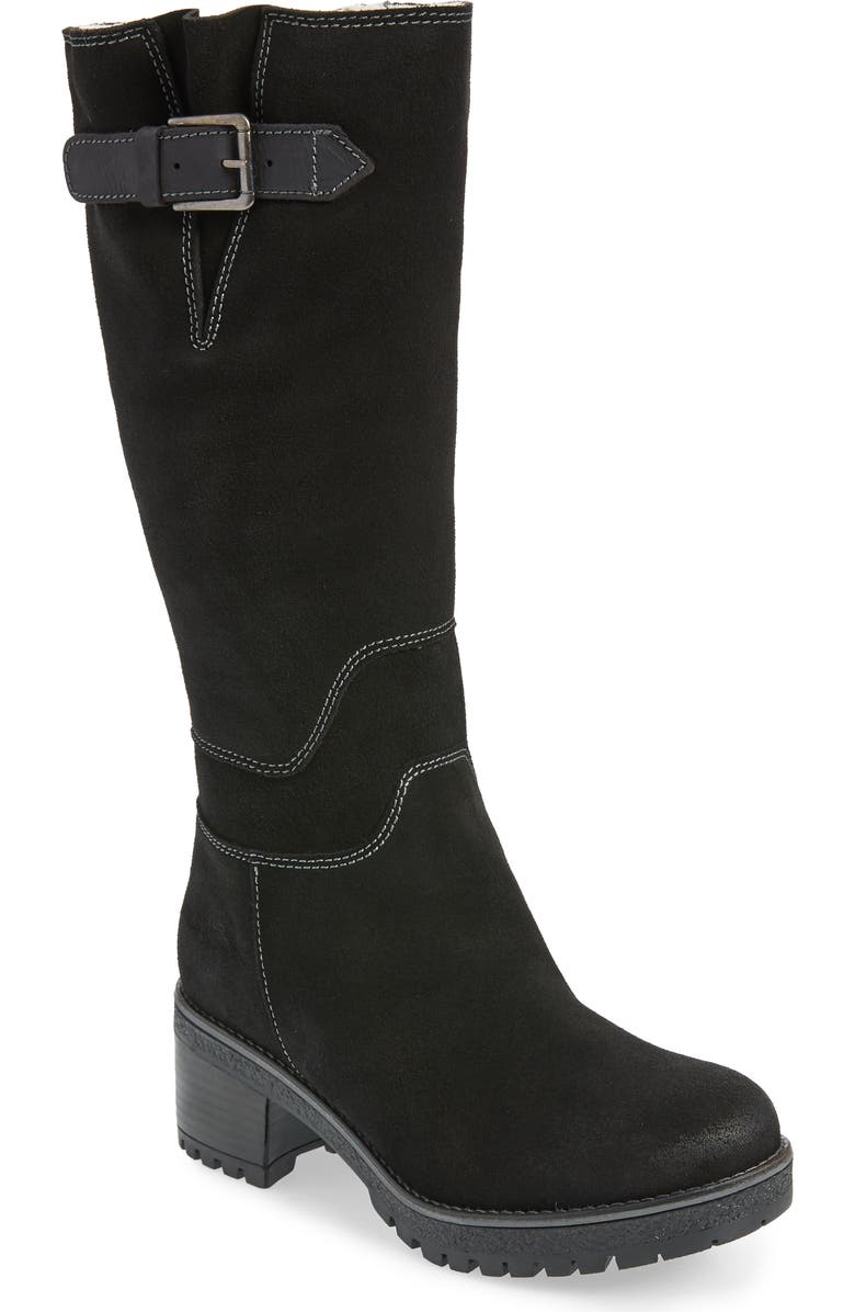 Bos. & Co. Martial Wool Lined Waterproof Suede Tall Boot, Main, color,