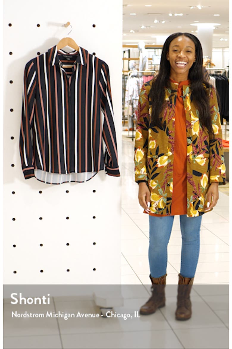 Hidden Button Long Sleeve Blouse video
