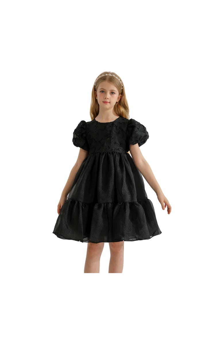 Tulleen Winona Dress, Alternate, color, Black