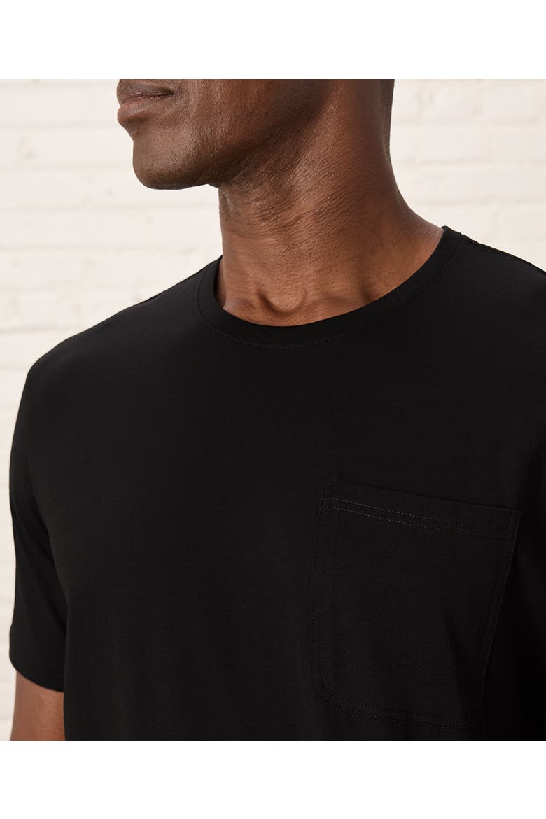 Organic Cotton Softspun Pocket Crew Tee, Alternate, color, Black