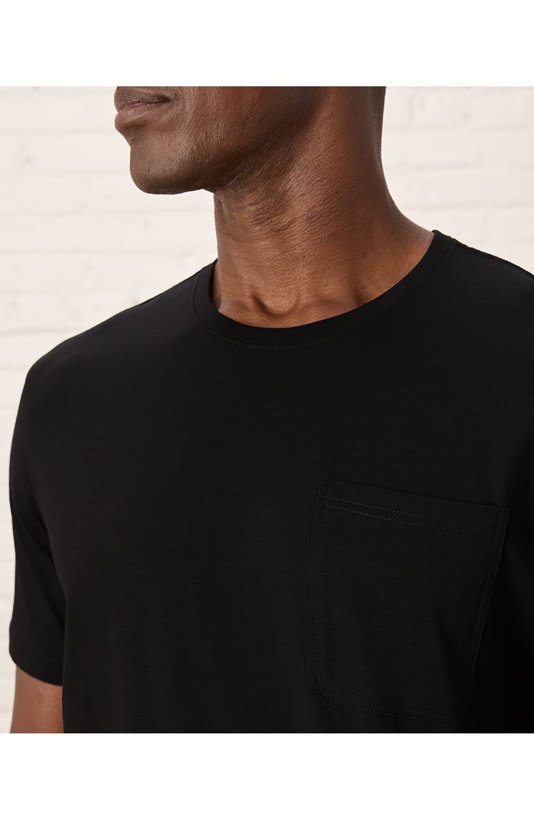 Pact Organic Cotton Softspun Pocket Crew Tee, Alternate, color, Black