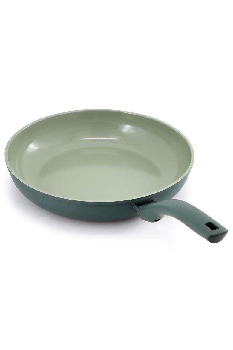 12 Inch Ceramic Nonstick Frying Pan in Evergreen, Alternate, color, Green