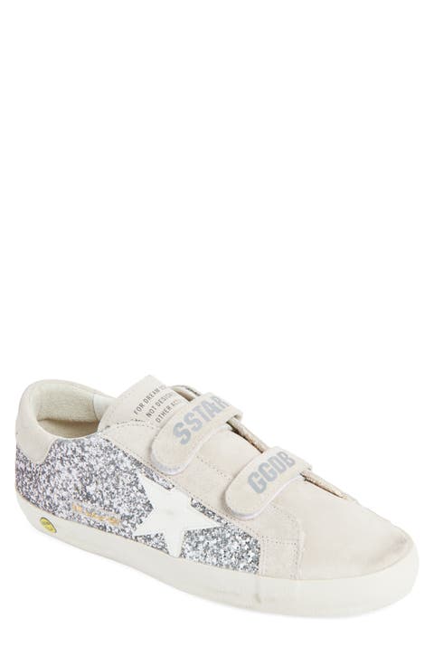 Kids' Old School Glitter Low Top Sneaker (Big Kid)