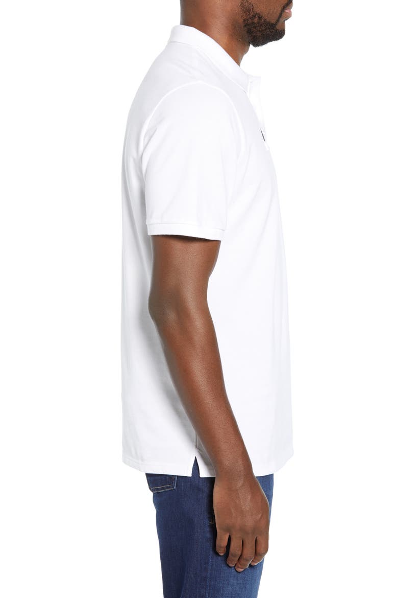 Regular Fit Stretch Piqué Polo, Alternate, color, WHITE CAP