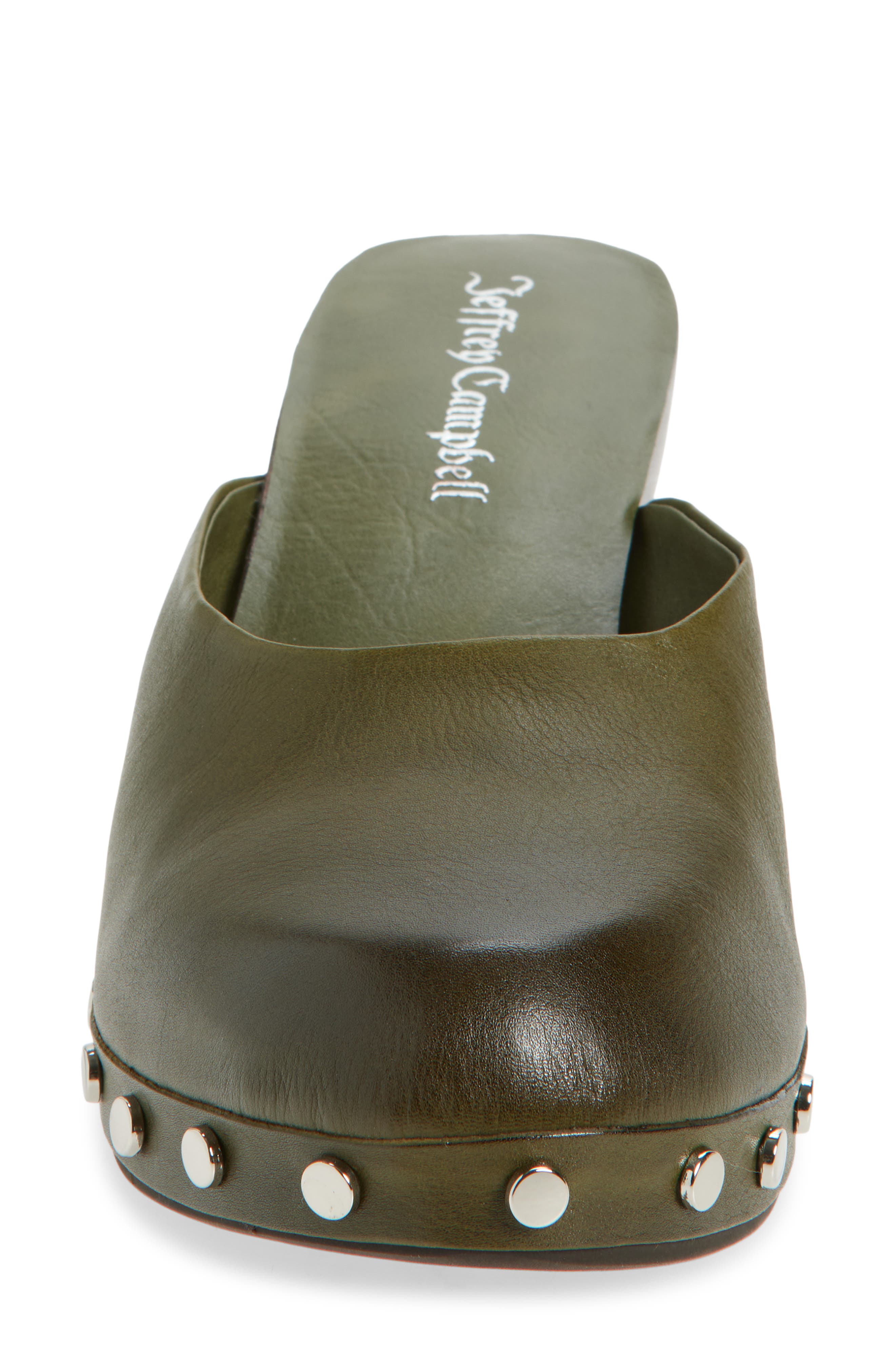 Cloguette Mule, Alternate, color, OLIVE DISTRESSED