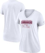 Nike Women's Nike White Washington Commanders Hometown Collection Tri-Blend V-Neck T-Shirt