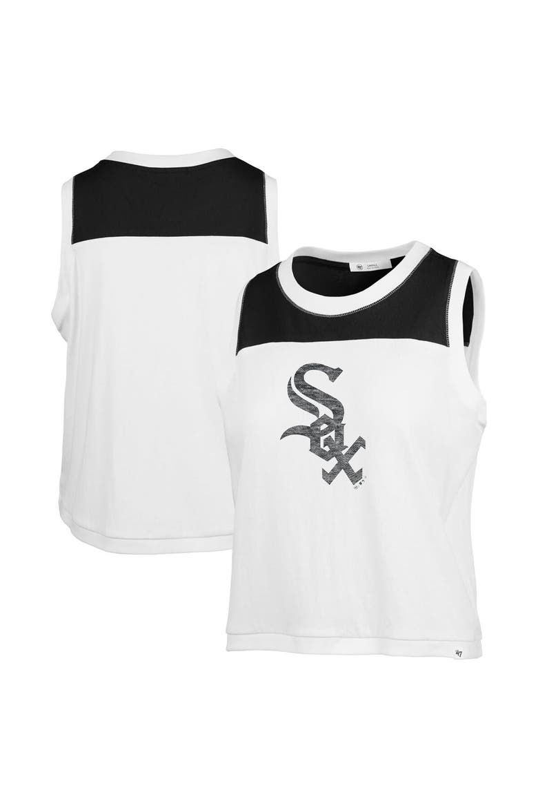 Women's '47 White Chicago White Sox Premier Zoey Waist Length Tank Top, Main, color, White