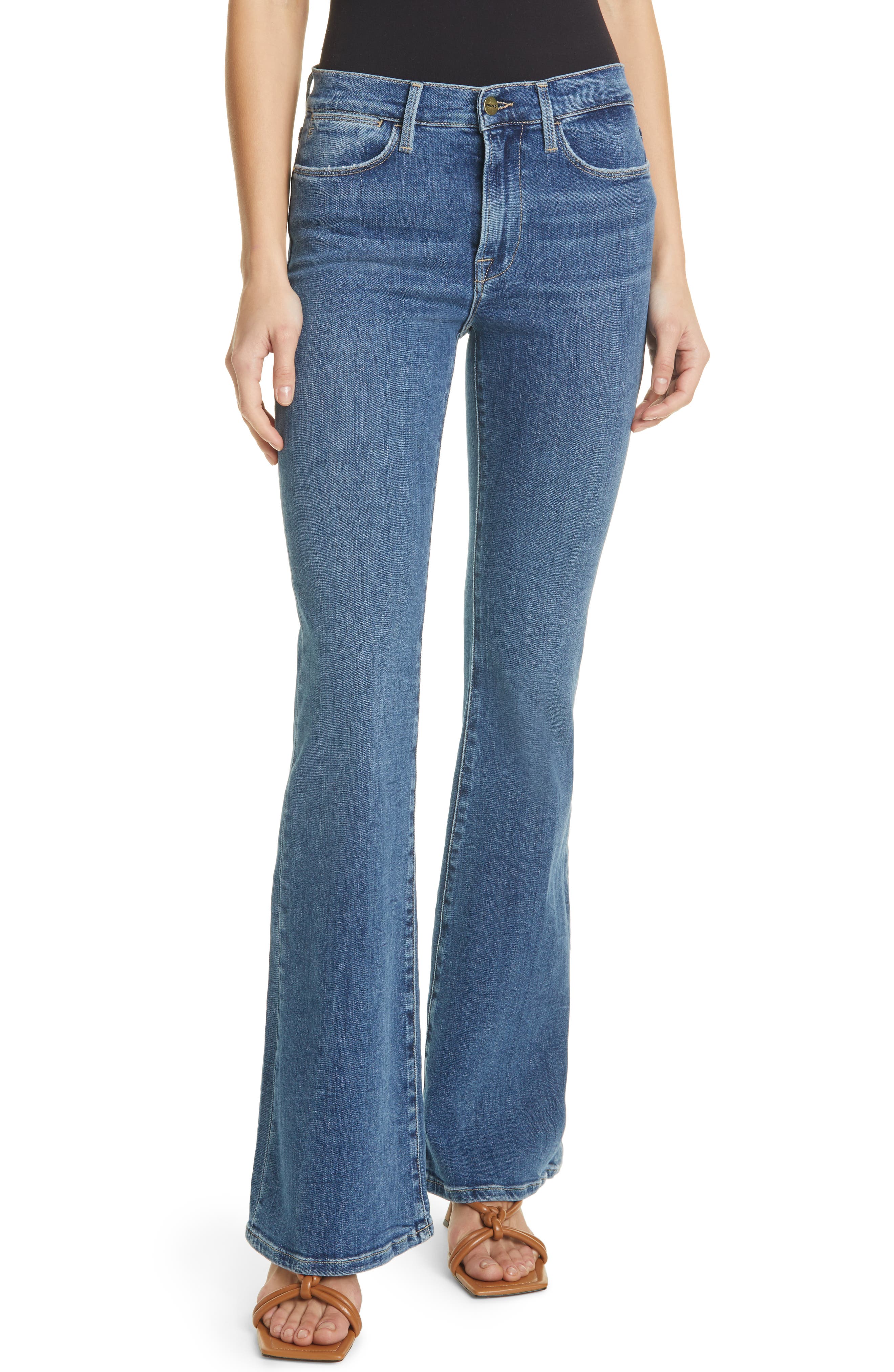 Le High Waist Flare Jeans