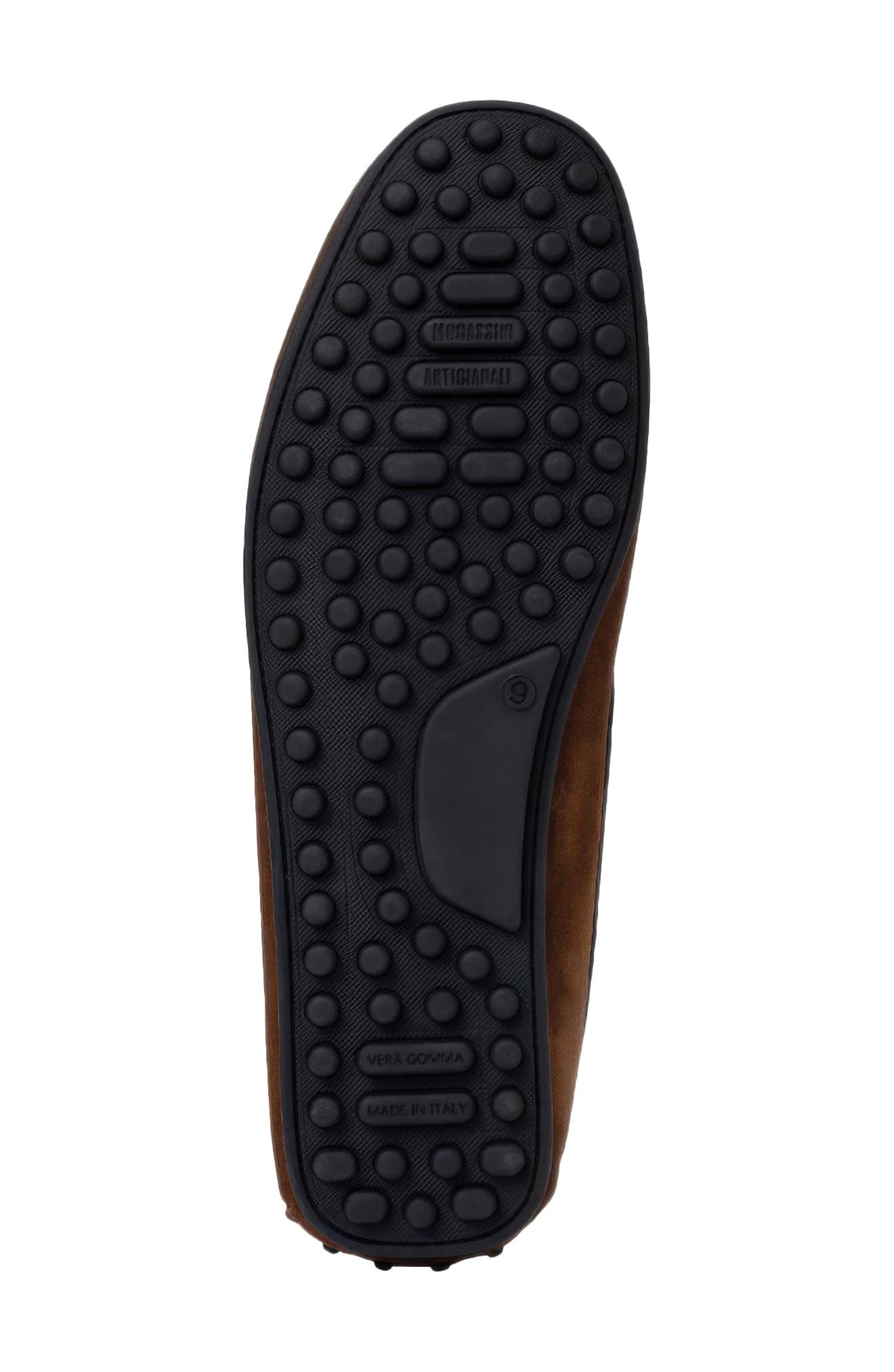 Patrick Leather Driver, Alternate, color, BROWN SUEDE
