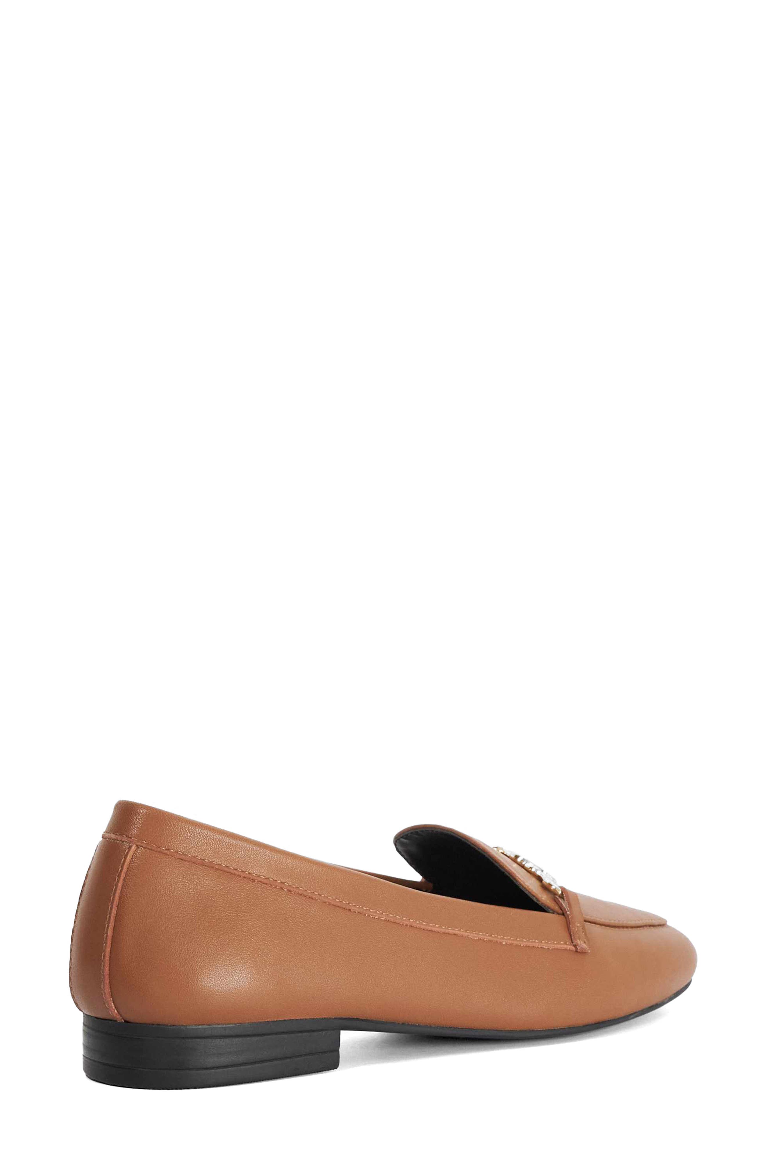 Gearing Croc Embossed Leather Loafer, Alternate, color, CAMEL