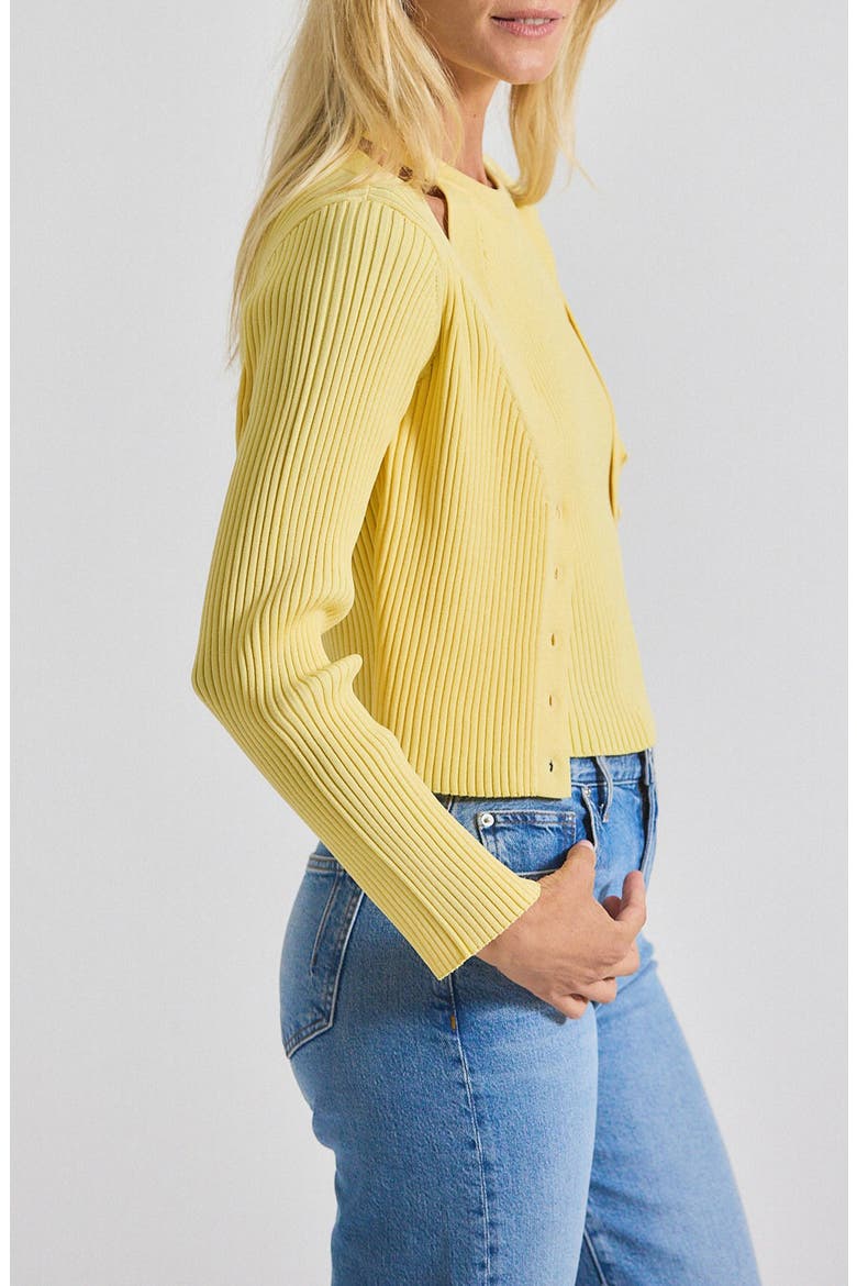 Lonnie Layered Sweater, Alternate, color, BUTTERCUP