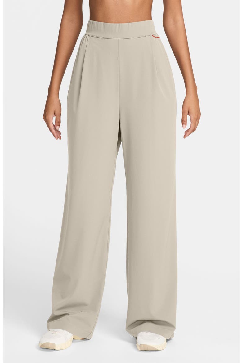 24.7 PerfectStretch Dri-FIT High Waist Loose Wide Leg Pants, Main, color, LIGHT OREWOOD