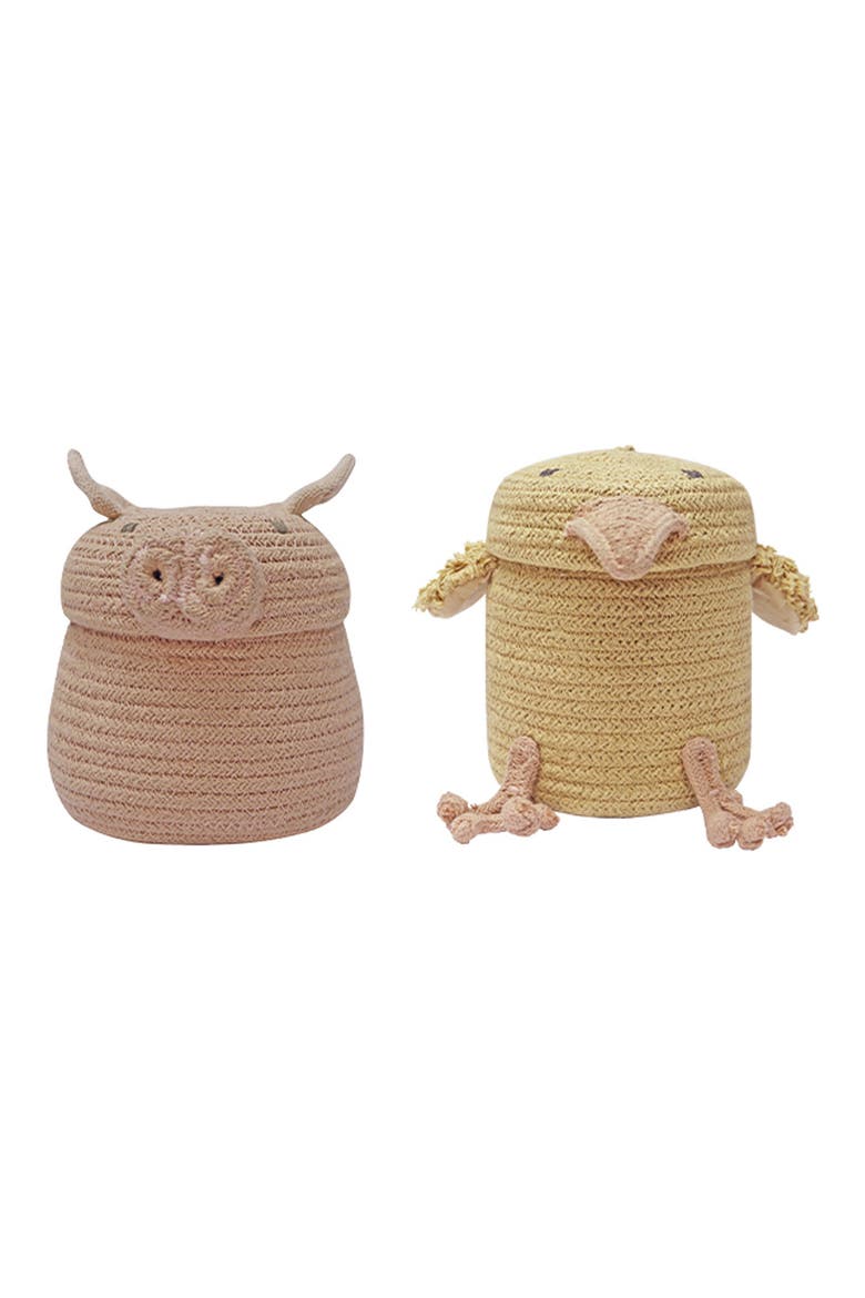 Kids' Set of 2 Mini Baskets, Main, color, YELLOW