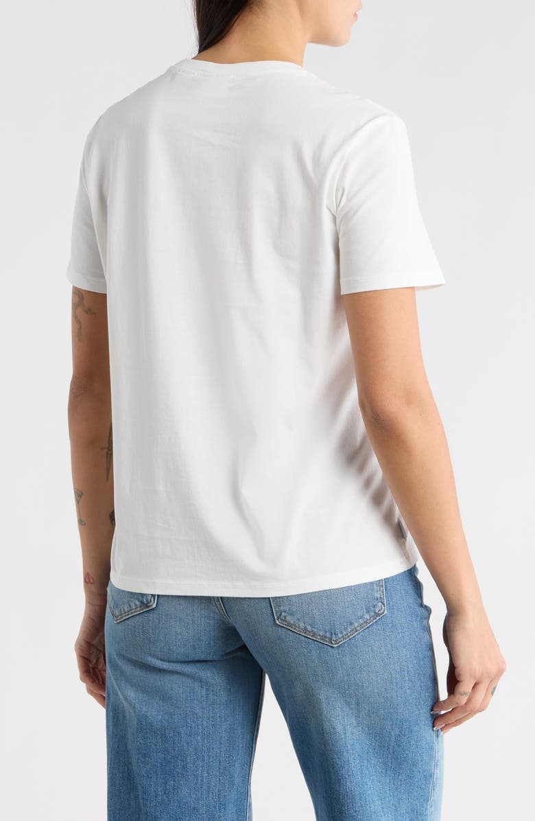 Desigual Orange Lucky Day Knit T-Shirt, Alternate, color, White