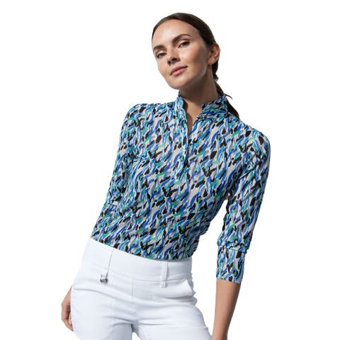 Digne Mesh 3/4 Womens Golf Polo