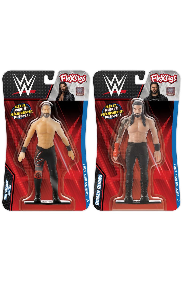 FleXfigs WWE Seth Rollins & Roman Reigns 2 Character Pack, Alternate, color, Multicolored