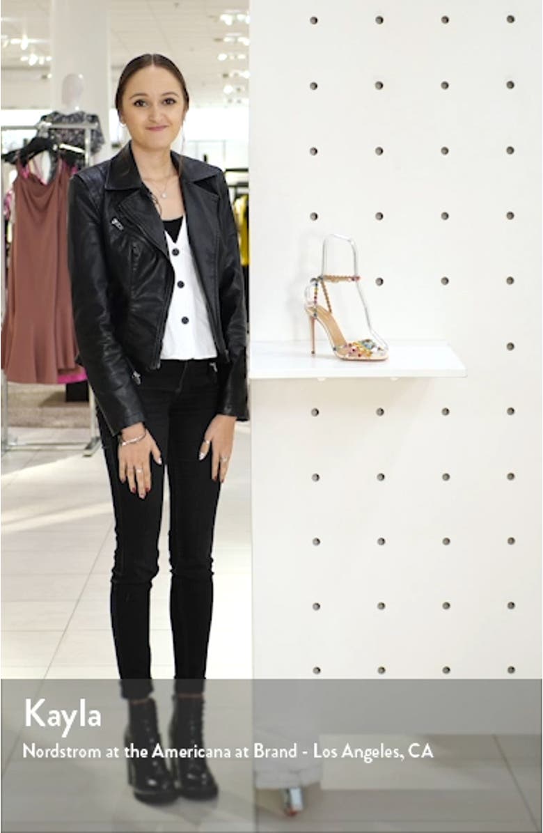 Tequila Rainbow Crystal Ankle Strap Sandal, sales video thumbnail