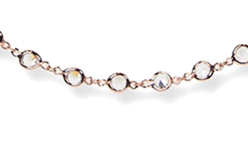 Cz By Kenneth Jay Lane Cubic Zirconia Station Chain Layered Necklace In Gold