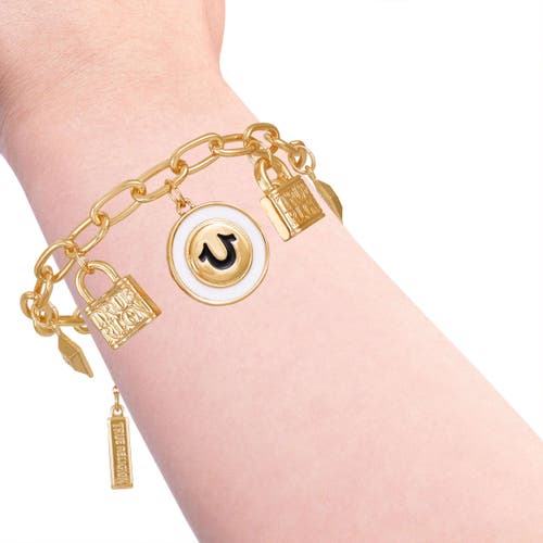 True Religion Charmy Logo Bracelet In Gold