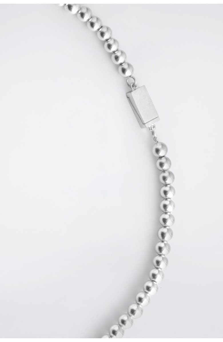 COS Beaded Necklace, Alternate, color, Silver
